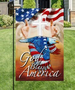 jesus eagle flag god bless america bnn121f 3547