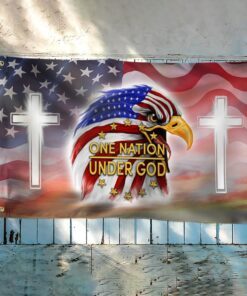 jesus eagle grommet flag one nation under god bnn153gf 8274