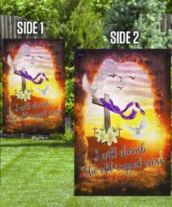 jesus easter flag i will cherish the old rugged cross lnh057f 8349