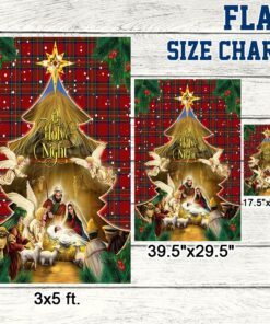 jesus family, o holy night jesus christmas flag tpt427f 7891
