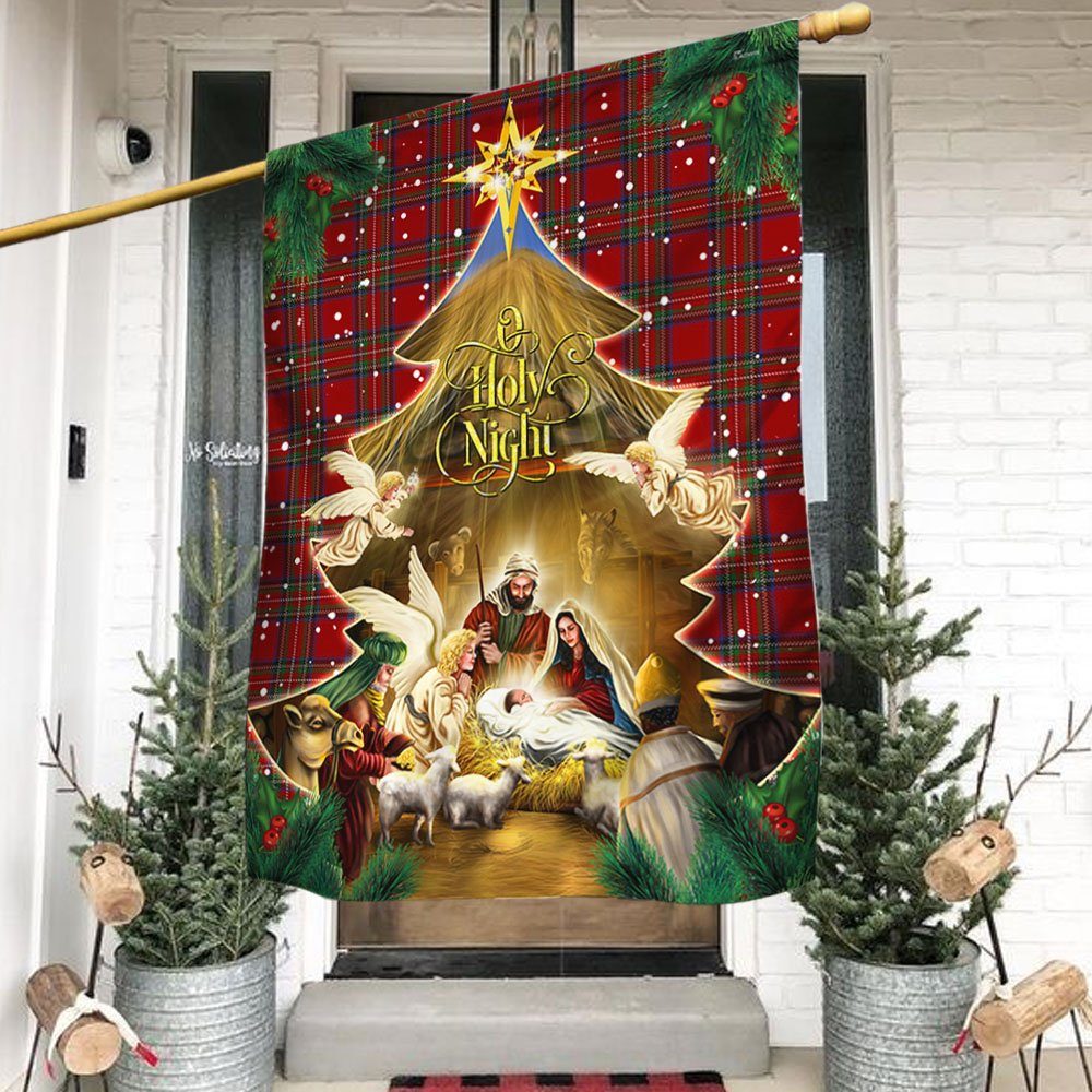 Jesus Family, O holy night Jesus Christmas Flag TPT427F