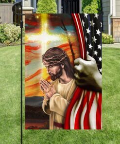 jesus flag, one nation under god qnk1032f 2589