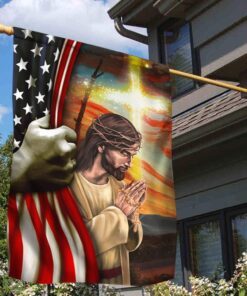 jesus flag, one nation under god qnk1032f 6395