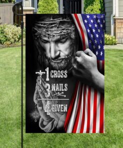 jesus flag 1 cross 3 nails anl260f 4970