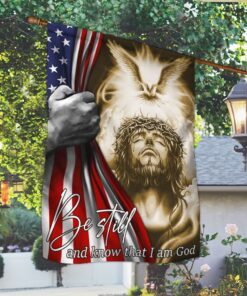 jesus flag be still and know that i am god holy spirit american flag trl1734fv1 4287