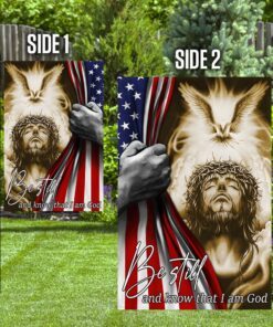 jesus flag be still and know that i am god holy spirit american flag trl1734fv1 8027