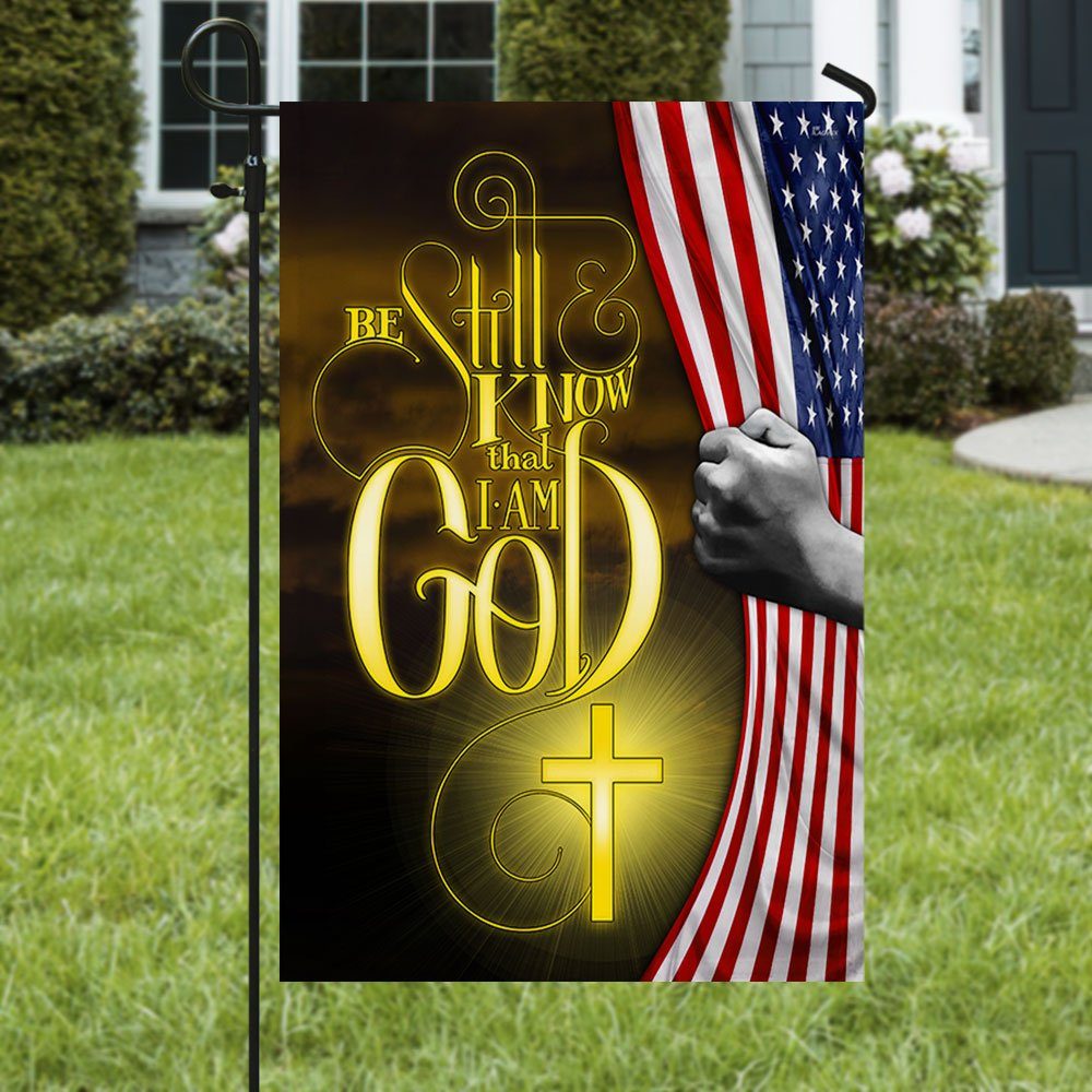 Jesus Flag Be Still And Know That I Am God Jesus Flag TRH1950F - Image 5