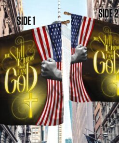 jesus flag be still and know that i am god jesus flag trh1950f 8842
