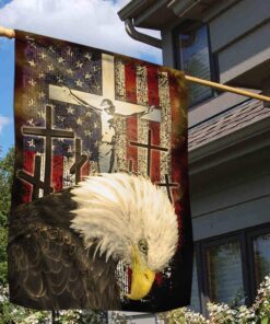 Jesus Flag Bowing American Eagle TTV477F