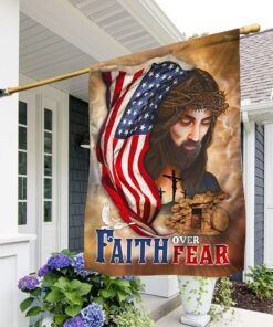 Jesus Flag Faith Over Fear MLH2011F