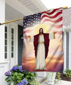 Jesus Flag God Bless America BNN116F