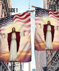 jesus flag god bless america bnn116f 7010