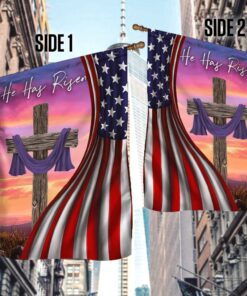 jesus flag he is risen easter day flag trv1858fv1 1175