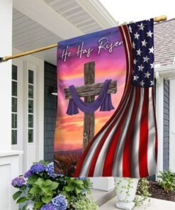 Jesus Flag He Is Risen Easter Day Flag TRV1858Fv1