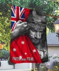 jesus flag jesus faith over fear australian flag trl1254fv4 4036