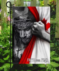 jesus flag jesus faith over fear canadian flag trl1254f 2039