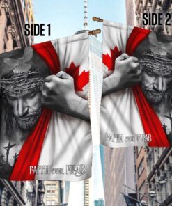 jesus flag jesus faith over fear canadian flag trl1254f 4013