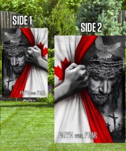jesus flag jesus faith over fear canadian flag trl1254f 4235