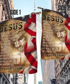 jesus flag jesus is my god my everything lha1736f 8285