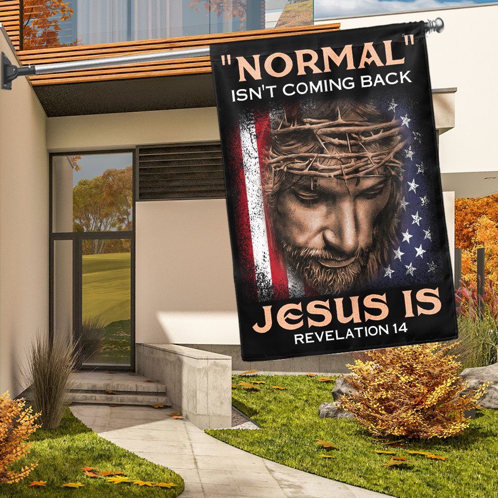 Jesus Flag Normal Isn't Coming Back Jesus Is Flag MLN581F