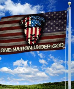 jesus flag one nation under god american grommet flag trv1918gf 2341