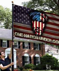 jesus flag one nation under god american grommet flag trv1918gf 4411