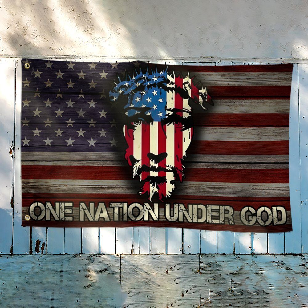 Jesus Flag One Nation Under God American Grommet Flag TRV1918GF - Image 3