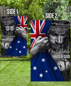 jesus flag one nation under god australian flag trl1253fv1 1988