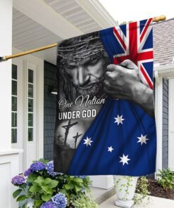 Jesus Flag One Nation Under God Australian Flag TRL1253Fv1