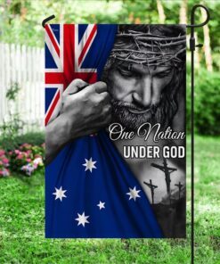 jesus flag one nation under god australian flag trl1253fv1 7583