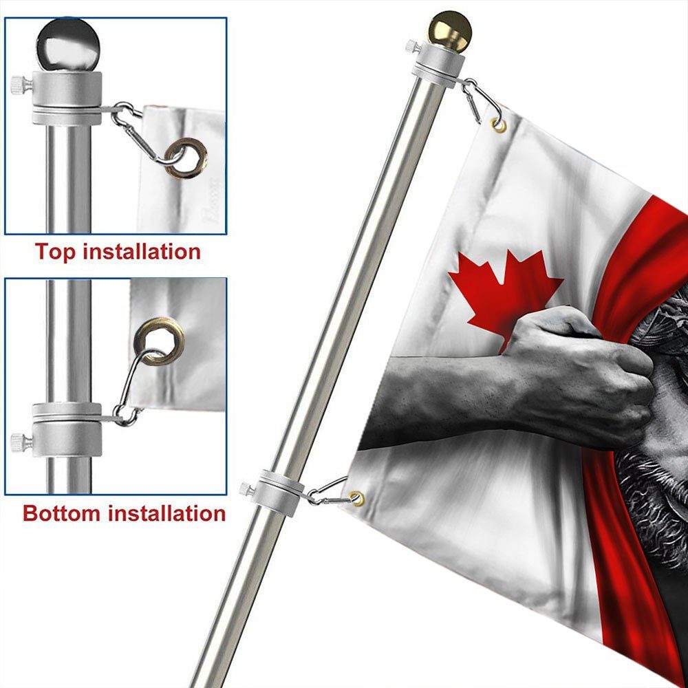 Jesus Flag One Nation Under God Canadian Grommet Flag TRL06GFv6 - Image 6