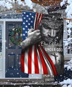 Jesus Flag One Nation Under God Flag TRL06F2