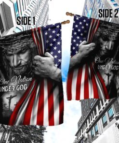 jesus flag one nation under god flag trl06f2 3435