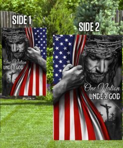 jesus flag one nation under god flag trl06f2 6344