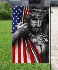 jesus flag one nation under god flag trl06f2 6802