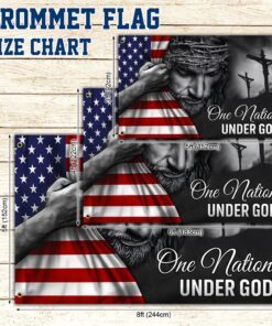 jesus flag one nation under god grommet flag trl06gfv5 7606