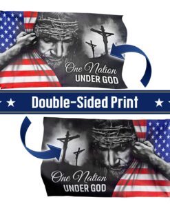 jesus flag one nation under god grommet flag trl06gfv5 8861