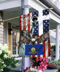 Jesus Flag Pennsylvania. In God We Trust ANT198F