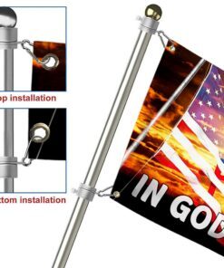 jesus grommet flag in god we trust tty333gf 3123