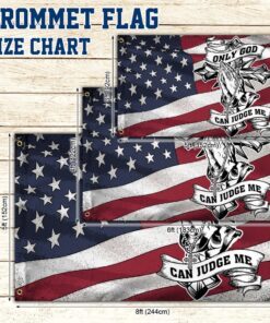 jesus grommet flag only god can judge me ntt120gf 1405