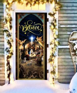 jesus is born, christmas silent night, holy family christmas door cover thh2776dv1 2309
