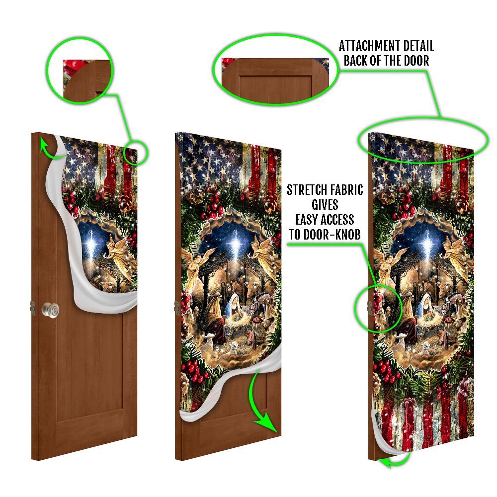 Jesus Is Born. Nativity Of Jesus Door Cover THH2775Dv2 - Image 6