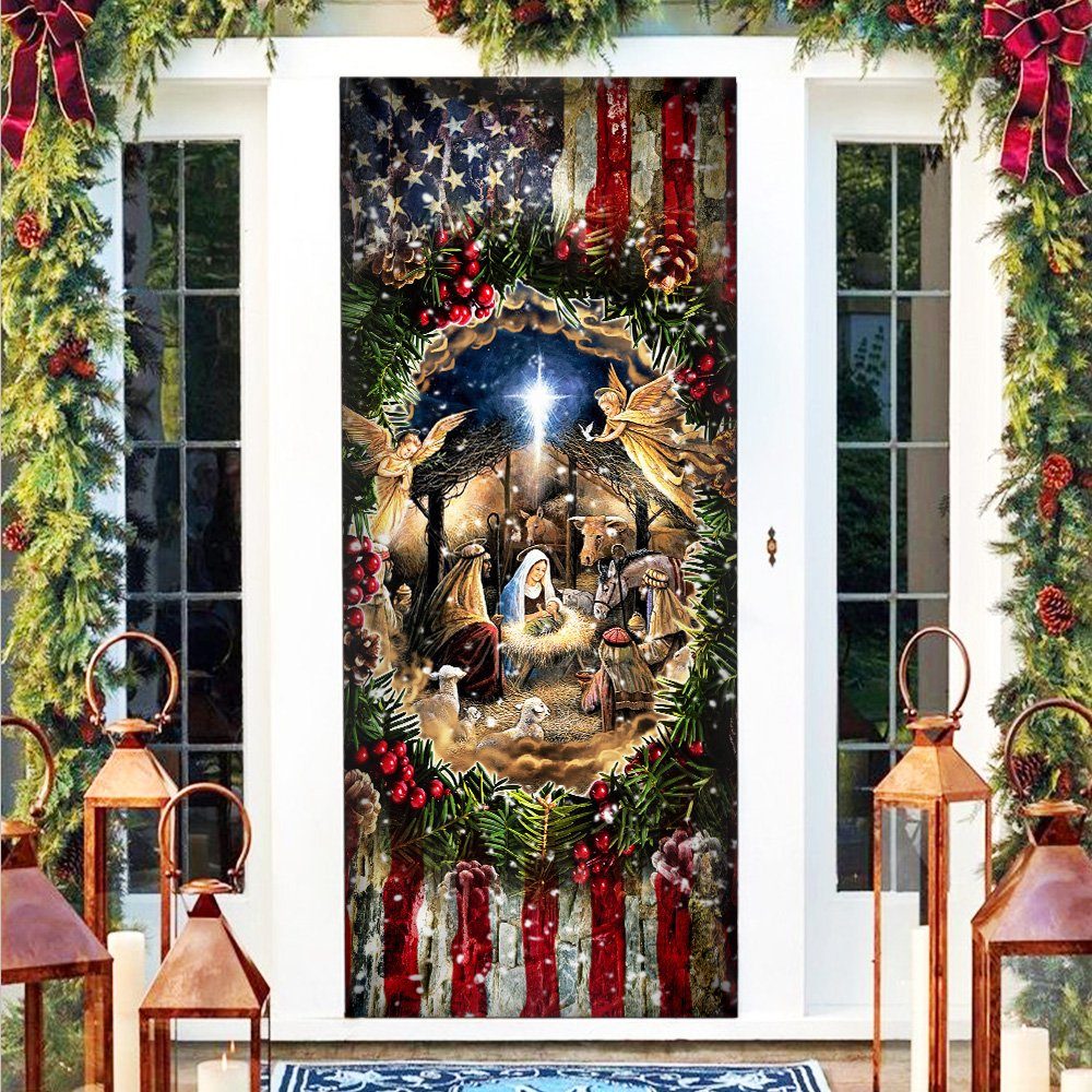 Jesus Is Born. Nativity Of Jesus Door Cover THH2775Dv2 - Image 3