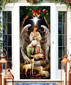 jesus is born christmas door cover thh3571d 7381