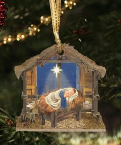 jesus is born christmas ornament pn2710o 2886