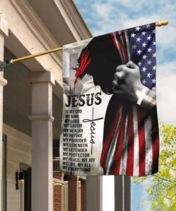 Jesus Is My Everything Christian Flag