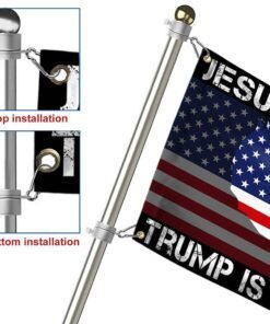 jesus is my savior, he is my president grommet flag bnn381gf 5980