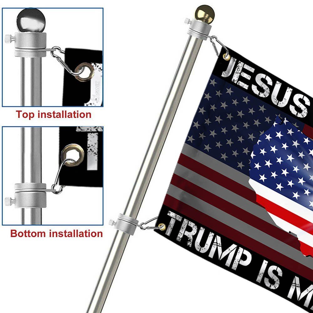 Jesus Is My Savior, He Is My President Grommet Flag BNN381GF - Image 6