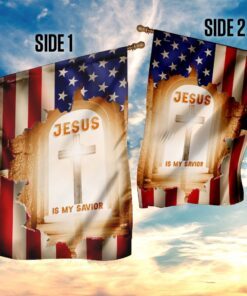 jesus is my savior christian cross flag 3793