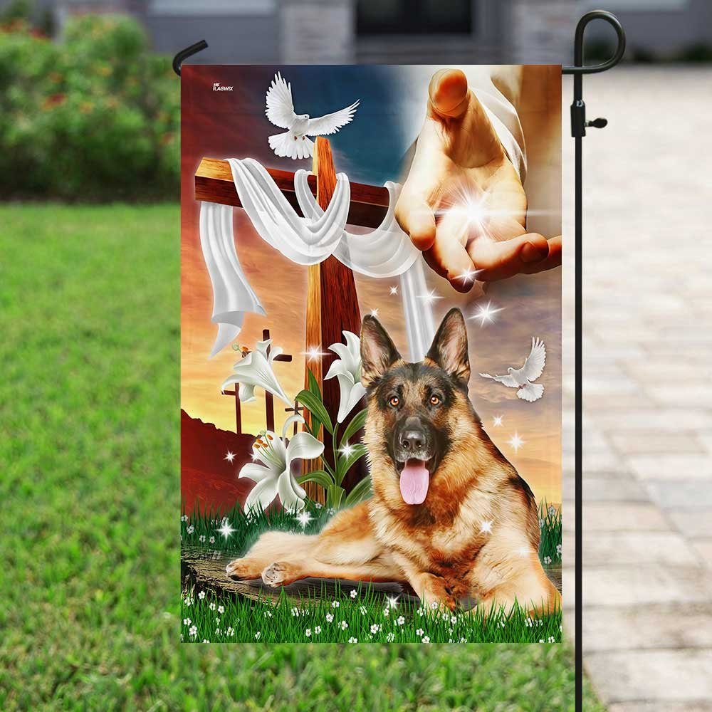 Jesus Is My Savior German Shepherd Is My Therapy Flag - Image 6